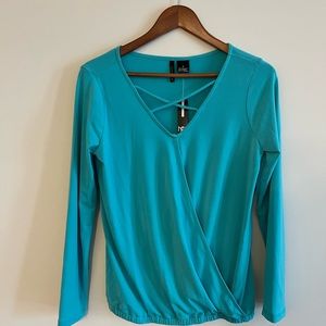 V-Neck, Criss-cross Blouse